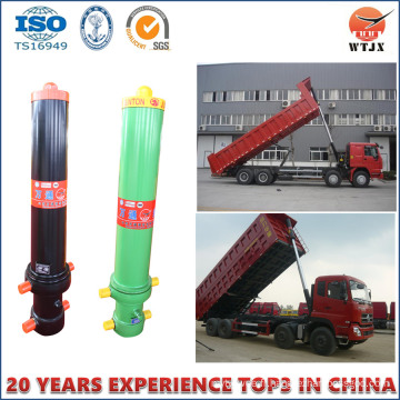 Cylindre hydraulique de haute qualité pour remorque à benne basculante 30 tonnes à 50 tonnes